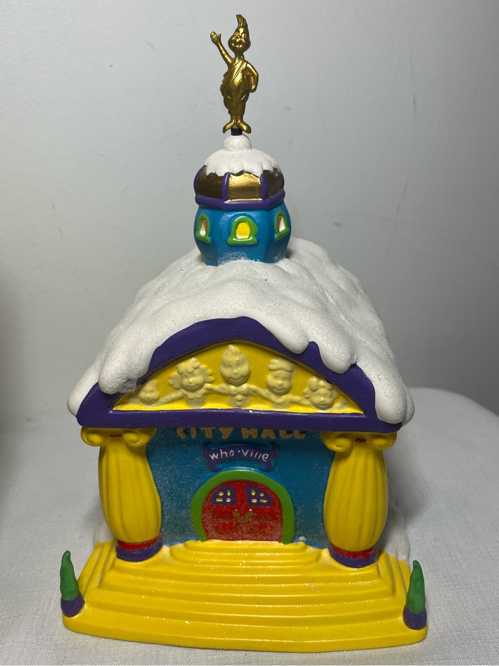 Department 56 retired Grinch Village "Who-Ville City Hall" 
lit
Retired
Box
